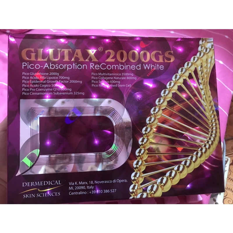 GLUTAX 2000 GS Pico-Absorption ReCombined White (infus whitening ecer)