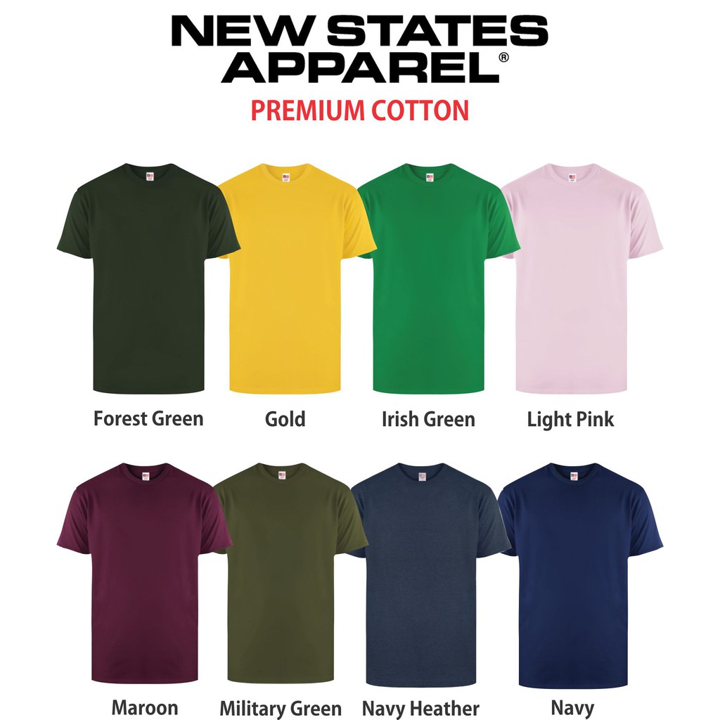 Kaos Polos Premium 24s New States Apparel (NSA) Part-2