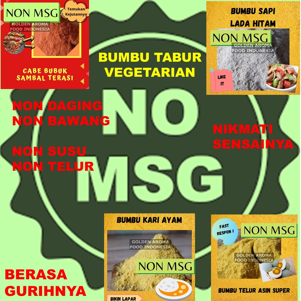 

Bumbu Tabur Vegetarian | Bumbu Tabur Untuk Sayuran , Premium | Bumbu Tabur Cita Rasaku | Bumbu Tabur Non Msg 100 gr Dijual Bubuk Aneka Rasa Jagung Bakar Manis Rumput Laut Seaweed Pedas Vins Vegan Non MSG Non Bawang