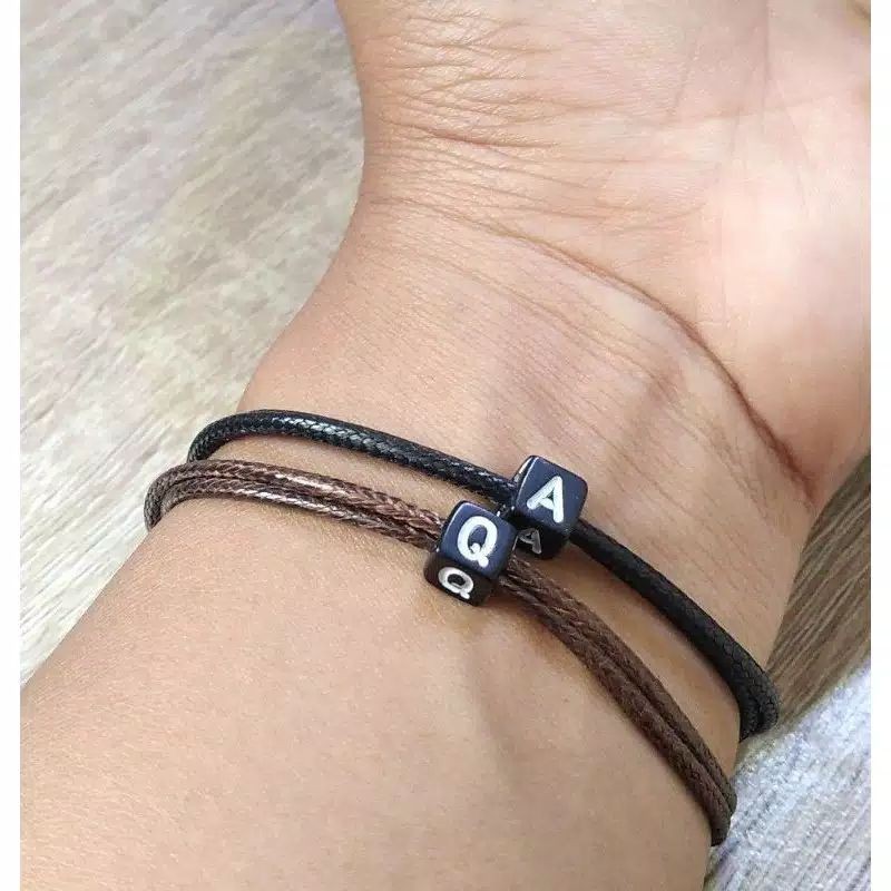 GELANG INISIAL GELANG HURUF A-S gelang baracelete korea pembelian 10 FREE 1 Gelang - BEST SELLER - HOT ITEM (COD) GELANG INISIAL GELANG VIRAL GELANG NAMA GELANG REQUEST NAMA GELANG MURAH GELANG INISIAL REQUEST NAMA KAMU GELANG AESTHETIC GELANG  HURUF