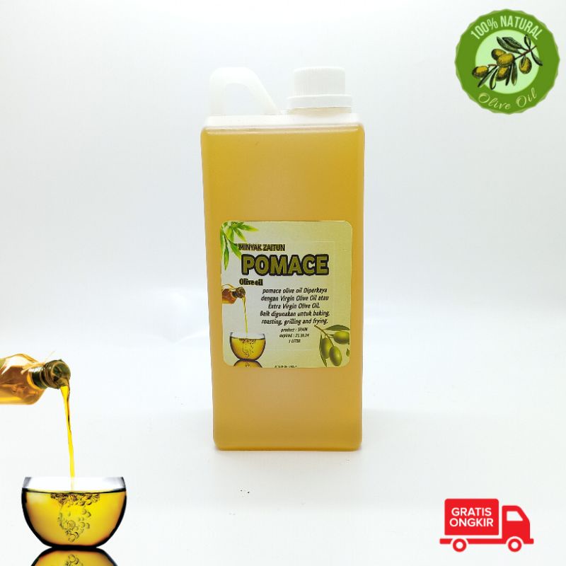 

minyak zaitun pomace olive oil 1 liter untuk masak