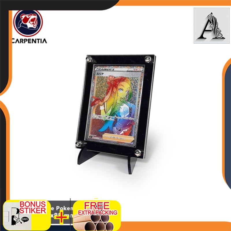 

Terlaris Pokemon/MTG Acrylic Display Frame - Standing Kartu Akrilik - Hitam