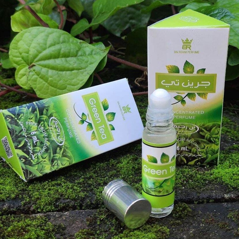 Minyak Wangi GREEN TEA Parfum Roll On Kemasan 6ml Non Alkohol