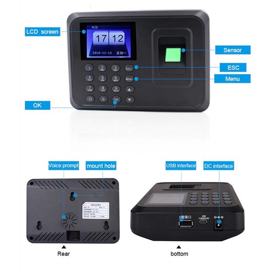 ALAT Mesin Absensi Fingerprint Attendance - F01