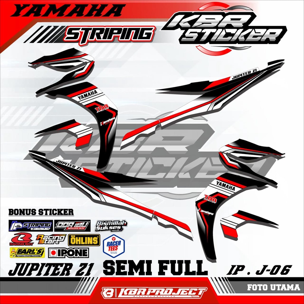 JUPITER Z1 (cod) stiker motor - striping jupiter z1 - motor yamaha - motor – Racing.6