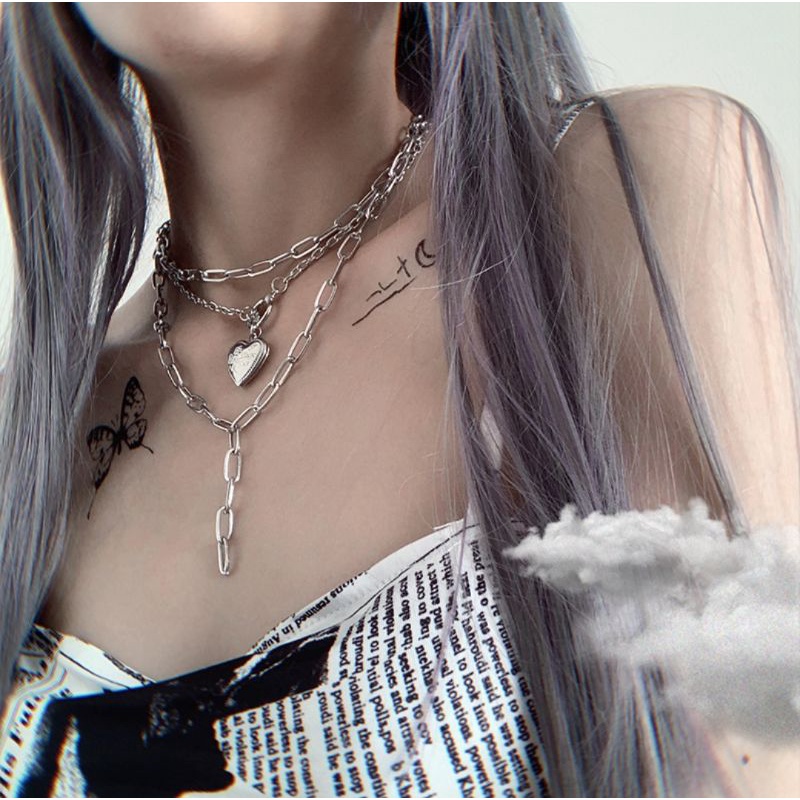 KALUNG METAL HEART CHAIN LAYER AI0169