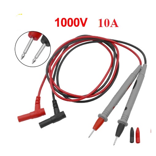 Kabel Multimeter Lead Probe Jarum 1000V 10A MultiTester Avometer