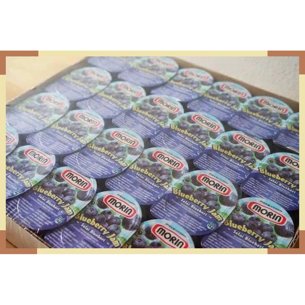 

Morin Blueberry Jam Sac 14g x 48pcs Selai Saset Bluberi Burberi Morin