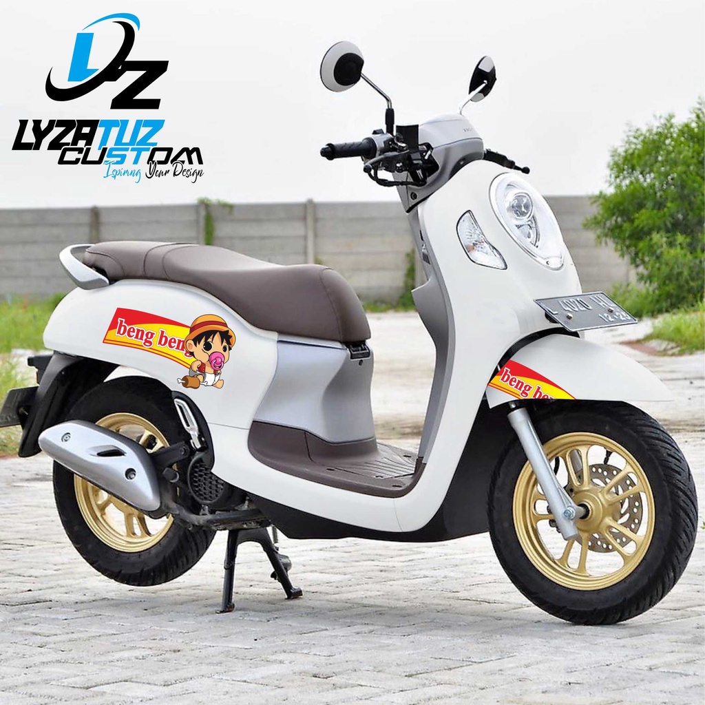 STIKER PRINTING SCOOPY BABY ONE PEACE LUCU, STICKER SCOOPY