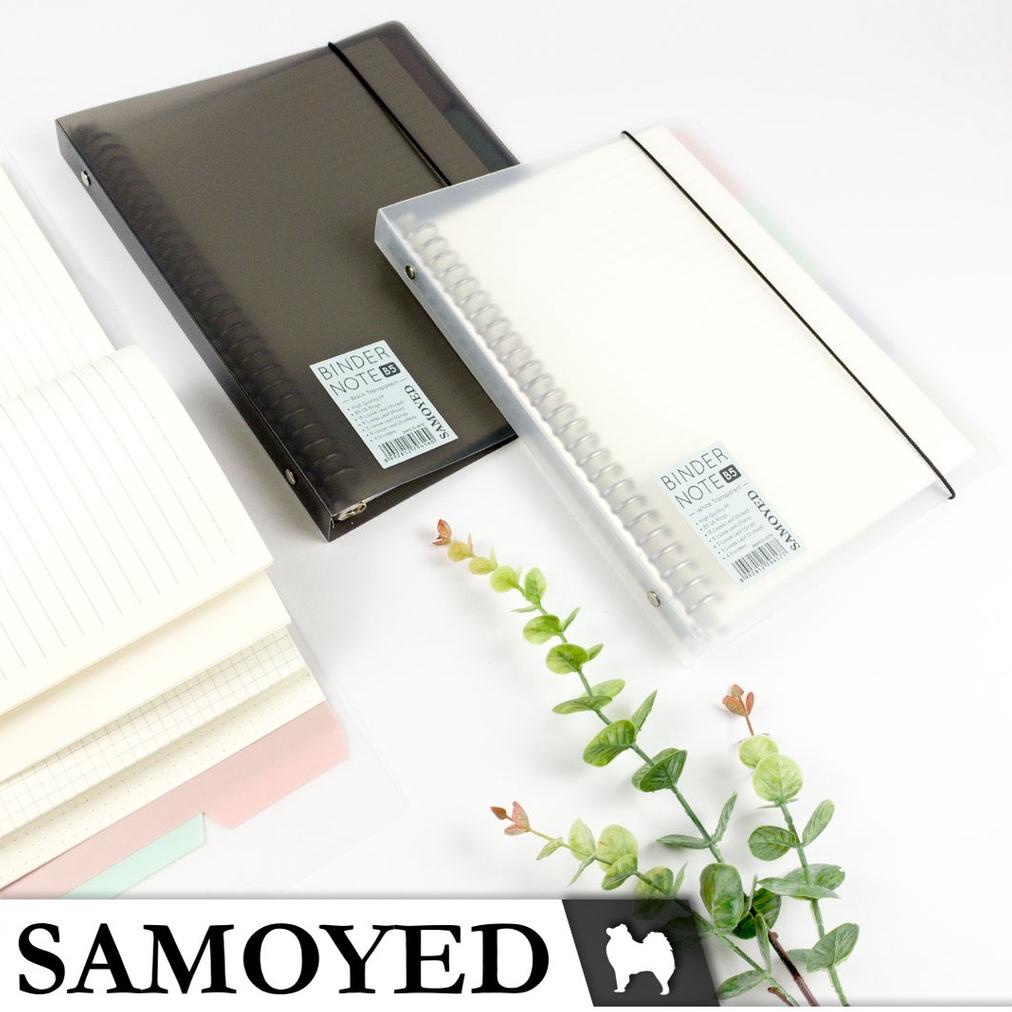 

[(BAYAR DITEMPAT) Binder Note / Loose Leaf Binder B5 - 26 Ring Samoyed BNNT-51