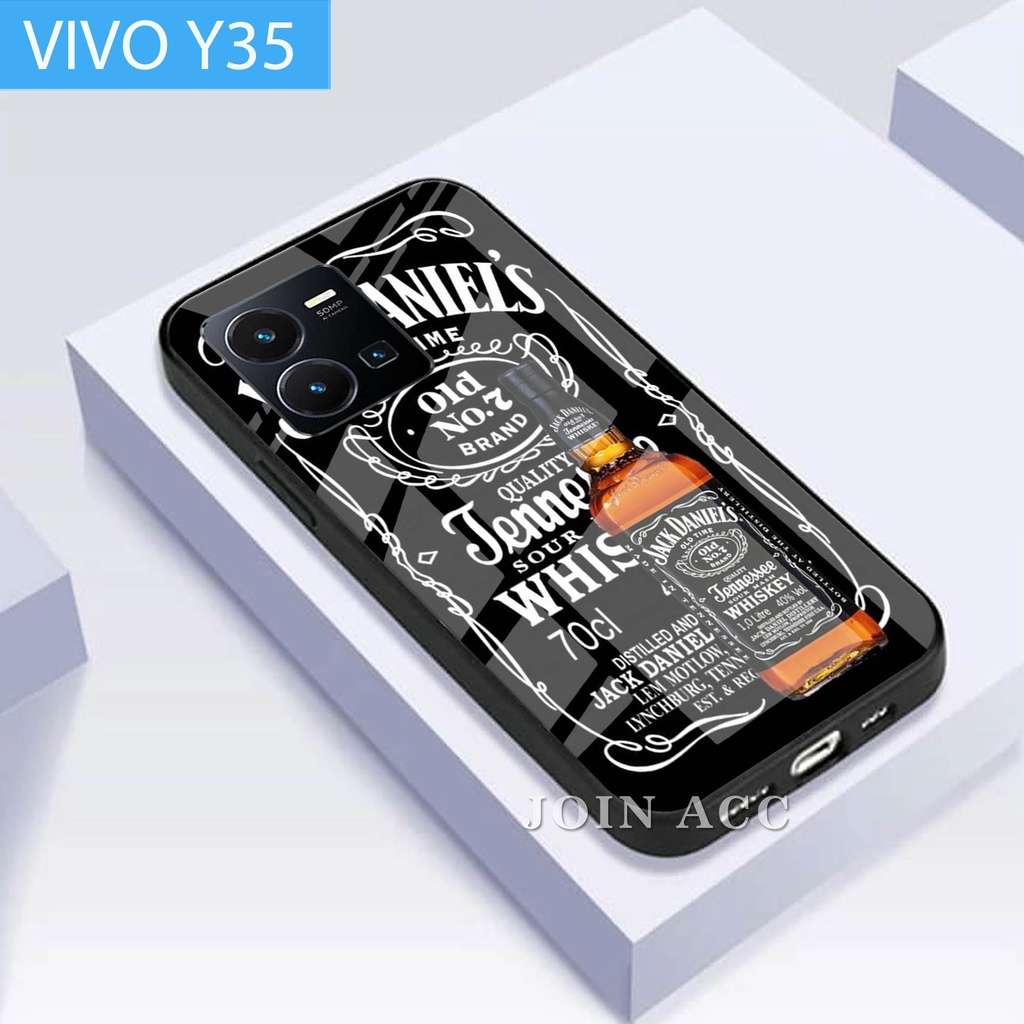 [A03] SoftCase Glass Kaca Vivo Y35 / Case Vivo Y35 / Casing Handphone Vivo Y35 / Case Vivo Y35
