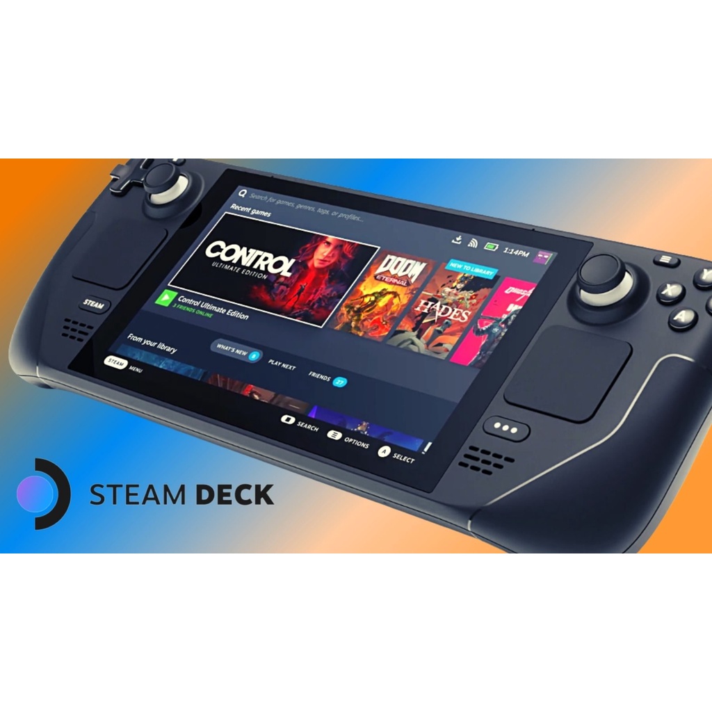 Valve Steam Deck Handheld Portable Gaming PC Windows Computer Video Game Console Open Platform Steam OS Gamepad Game Controller