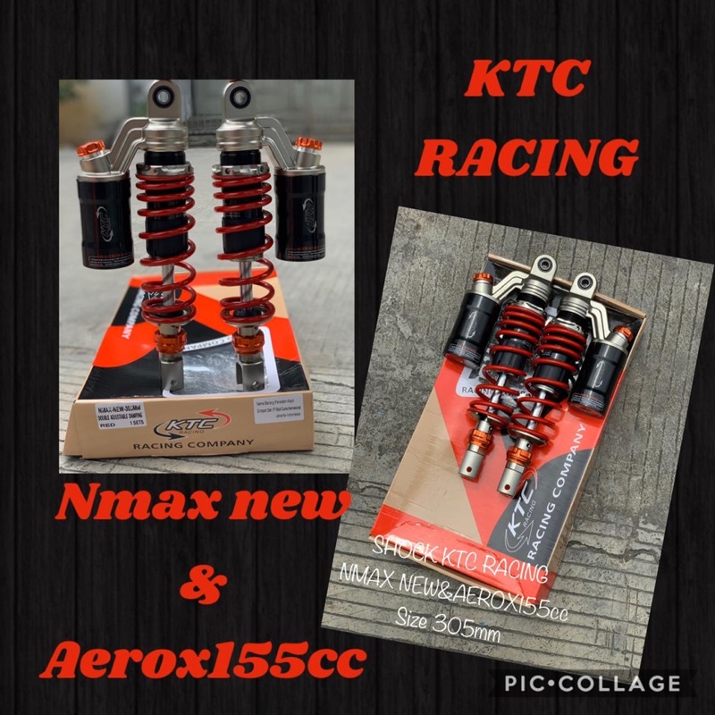 Shock KTC Racing Extrem Double Shockbreaker Tabung Atas Bebek 280mm 320mm 340mm NMax Old New Aerox155 Old New PCX 150 160 FOURSIX_46