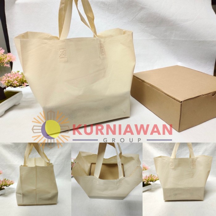 

✨ BISA COD ✨ TAS GOODIE BAG BOX KUE MULTIFUNGSI UNTUK DUS 22 PRESS - Putih