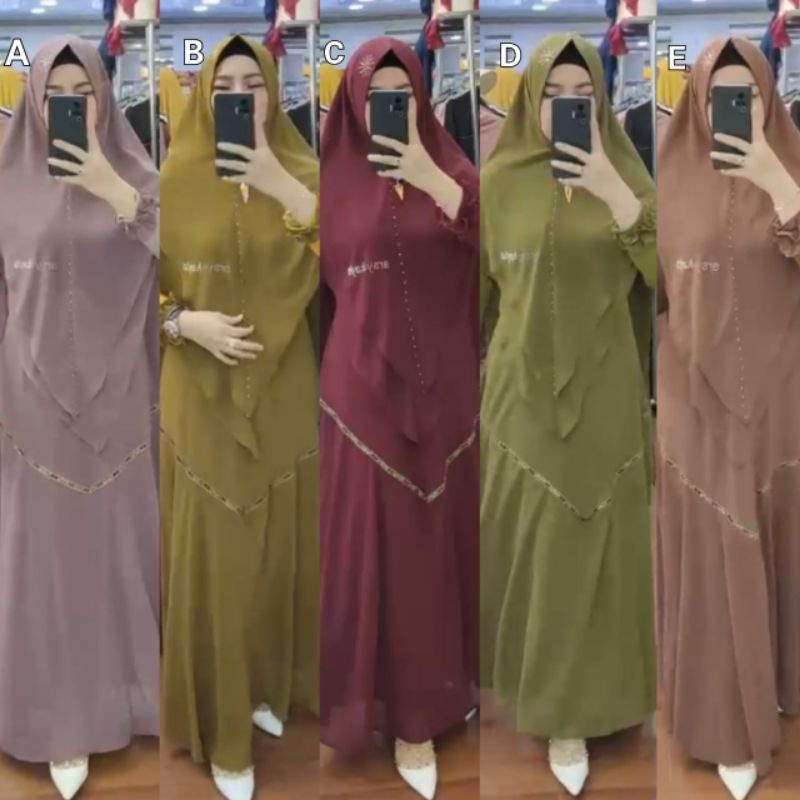 BAHIRA SYARI BY ARSYAKAYLA GAMIS TERBARU BAJU SYARI ORIGINAL SET SYARI