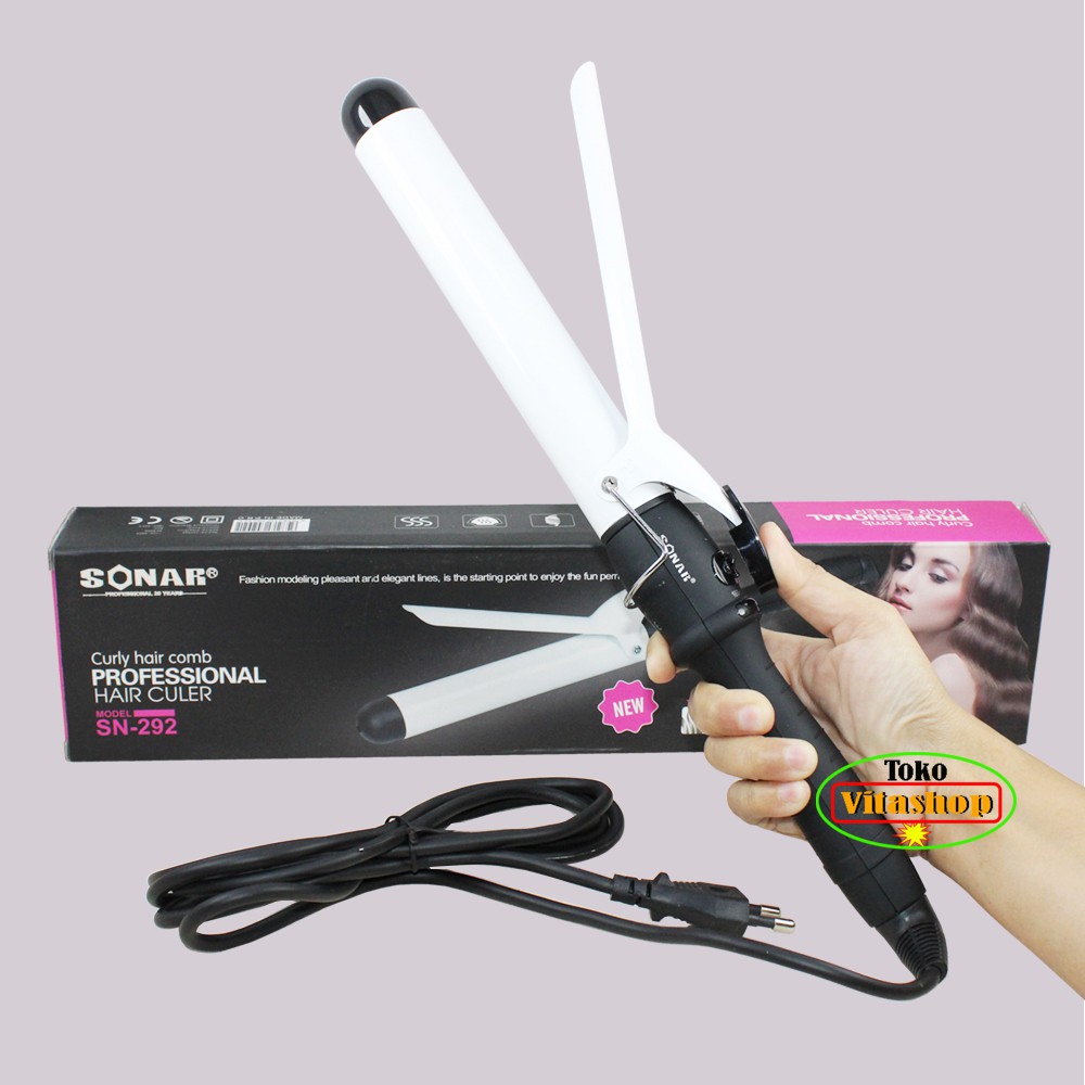 Alat Catokan Rambut Suhu Curly Sonar SN-292 Catok Rambut Curling Sonar Ori