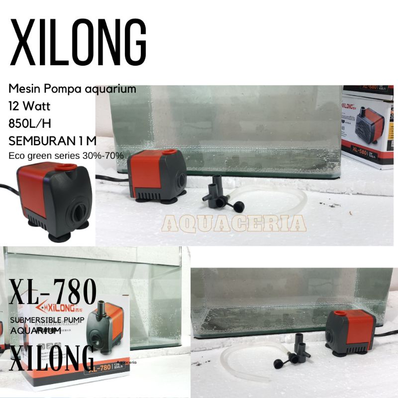 Mesin pompa Aquarium XILONG XL 780 Mesin Celup mini Tank aquarium