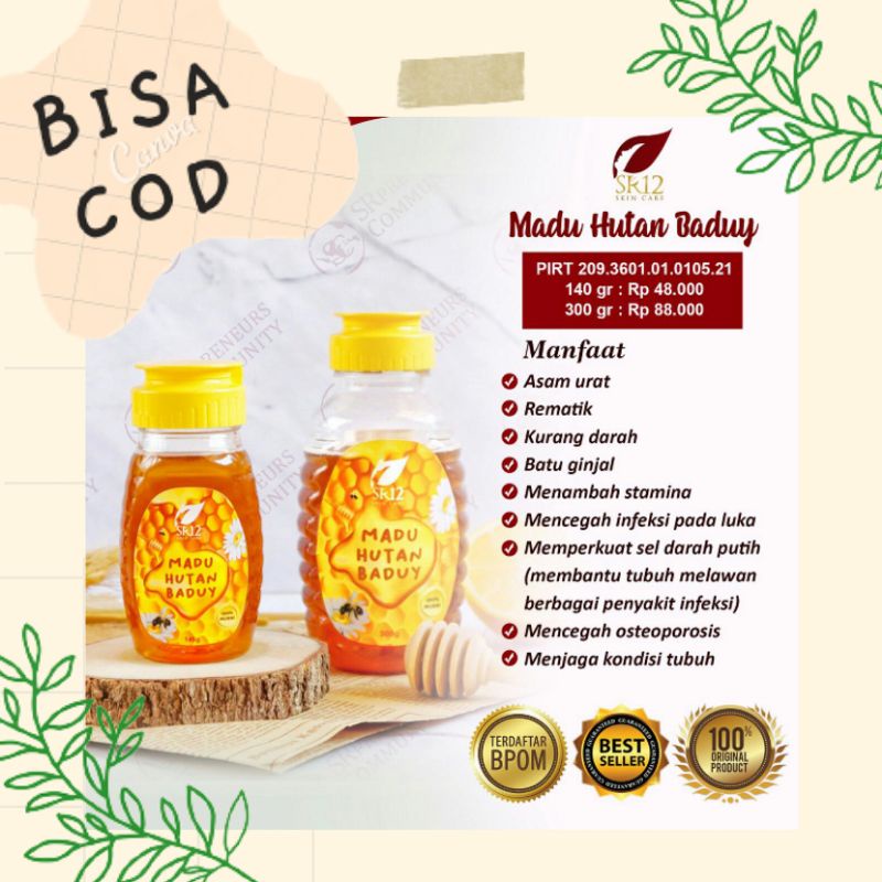 

Madu Hutan Baduy SR12 300 gram/ madu hutan aasli