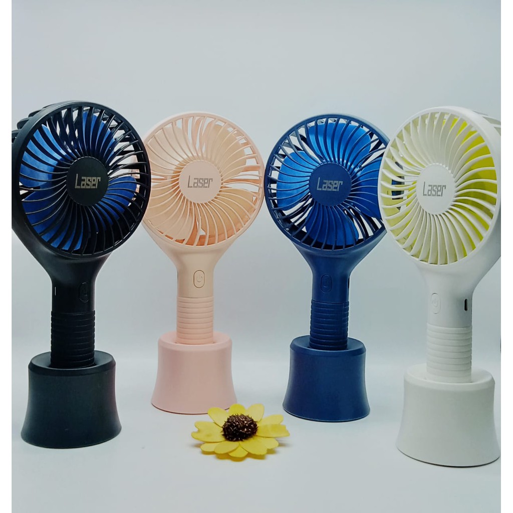 Kipas Angin Mini Porteble Laser / USB Handy Fan