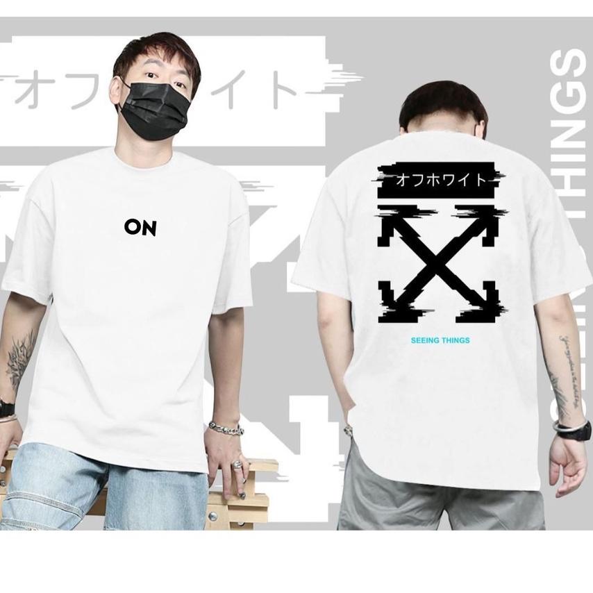 Kaos Kaos distro  baju  distro pria t-shirt murah combed30s  off silang オ