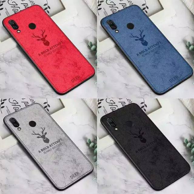 Case Deer Elegant Denim Soft Jeans For Vivo Y19/Y91/Y93