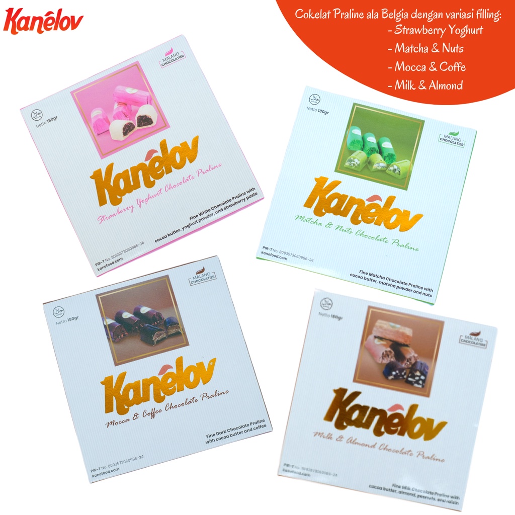 

Kanelov Chocolate Praline ala Cokelat Belgia (bundle 4pcs)