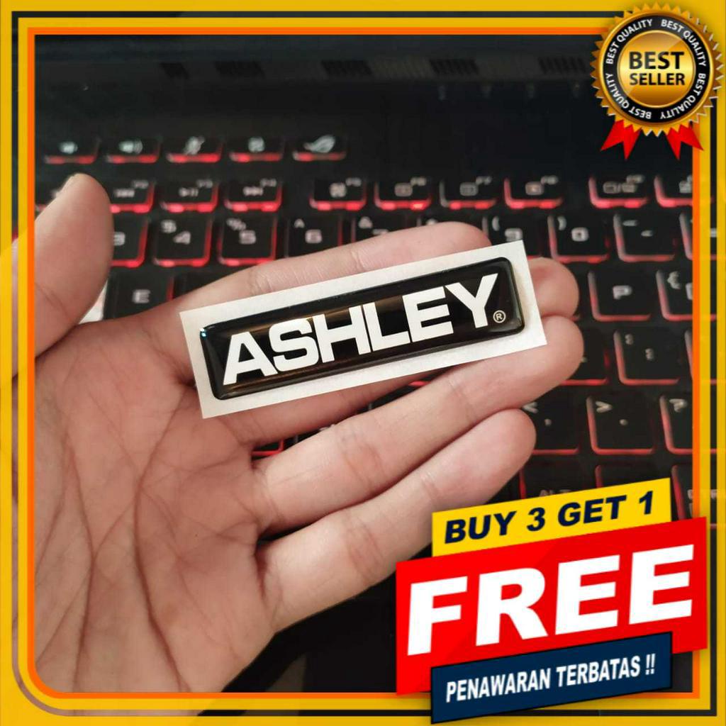 

[BISA COD] EMBLEM STIKER ASHLEY SOUND STIKER AUDIO STICKER LENTUR 3D BENTUK KOTAK UKURAN 15MM X 62MM