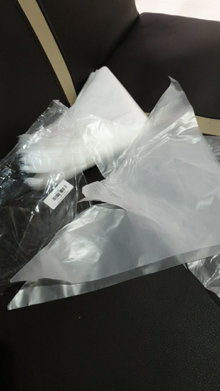 Plastik Segitiga 24x24 @100pcs/pipping Bag Murah/pipping Bag Plastik