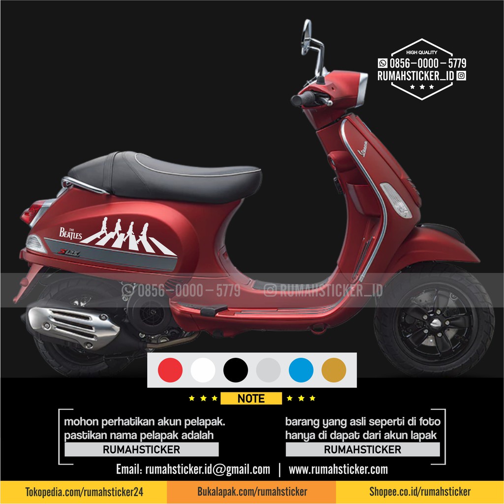 Desain Sticker Vespa