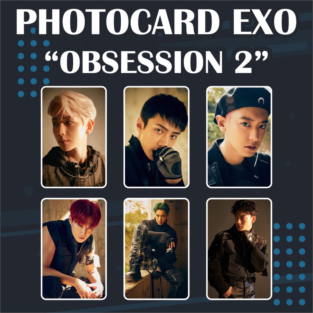 (READY STOCK) PHOTOCARD EXO OBSESSION KPOP MURAH