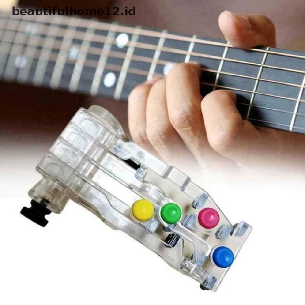 【beautifulhome12.id】 Anti-Pain Finger Cots Guitar Assistant Chord Buddy Teaching Aid Guitar Learning  .