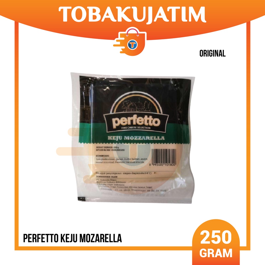 

(KHUSUS GOJEK INSTANT) PERFETTO MOZARELA 250gr ASLI keju mozzarella