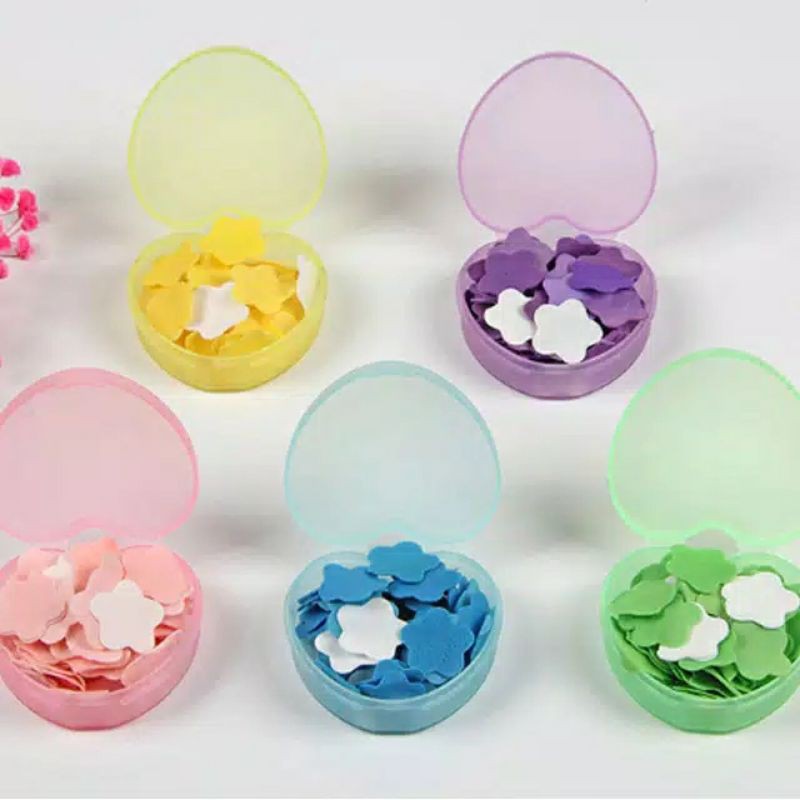 Sabun Kertas Mini Wangi Disinfectant Toilet Paper Soap Lucu Unik Portable Travel Praktis