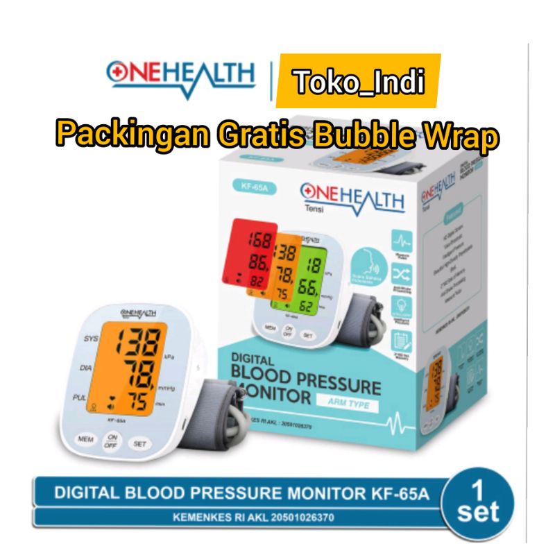 Tensimeter Digital Onehealth Type KF - 65A Layar Warna