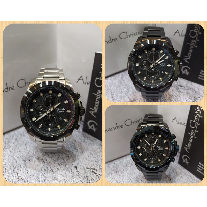 Jam Tangan Pria Alexandre Christie 6523 AC6523 AC 6523 Tali Besi
