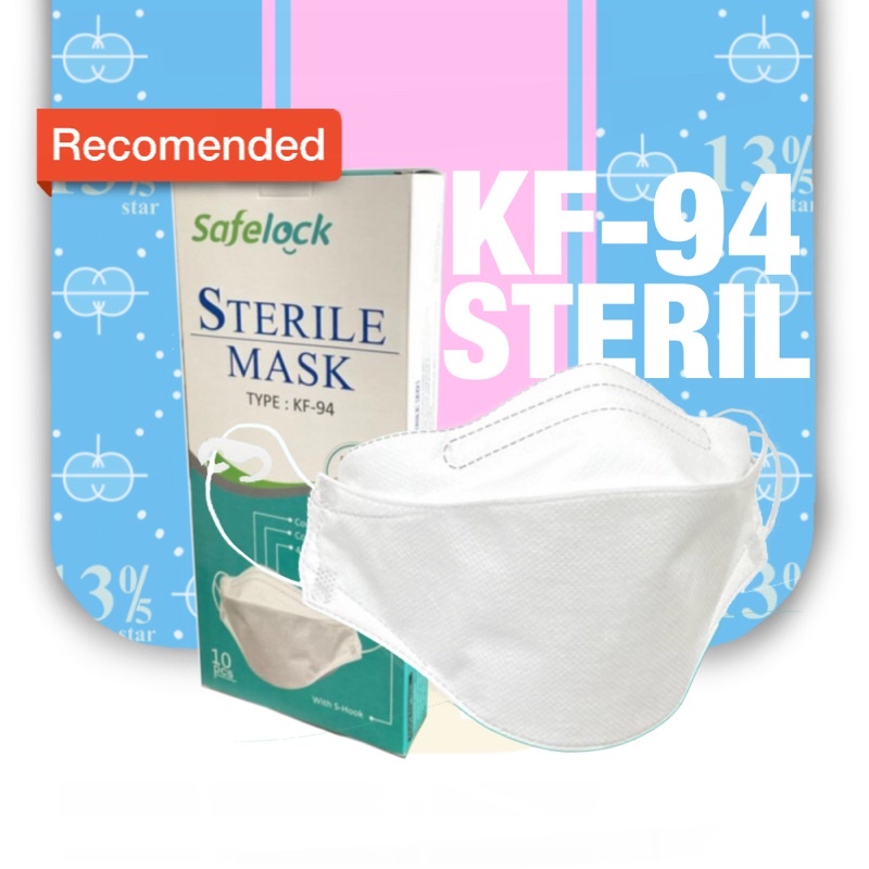 Masker KF94 Mask by SAFELOCK Sterile steril 4 ply ecer murah