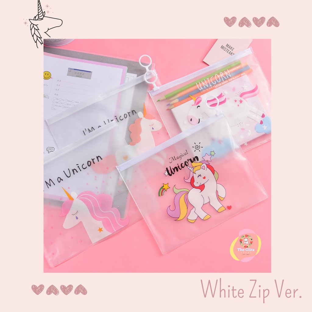 

Unicorn Pouch / Tempat Pensil / File Bag / Tempat masker