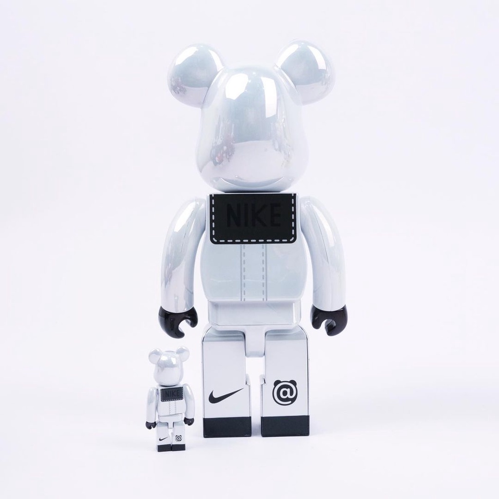 Bearbrick Nike SB White 400% Set