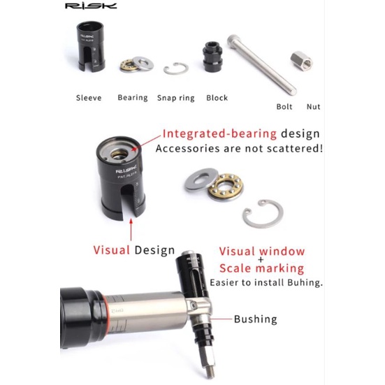 Risk Alat Untuk Melepas Bushing Rear Shock Kunci Bushing Rearshock Removal Tool