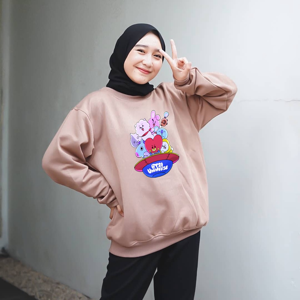 🅳🅵 Sweater BT21 Universe Korea Style | Dhea Fashion