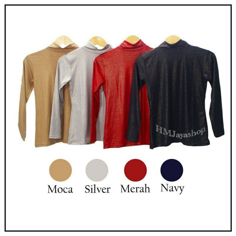 Best Seller Manset Spandek Gliter Premium Inner Baju Atasan Wanita Dewasa Dalaman Kebaya Atasan Kaos