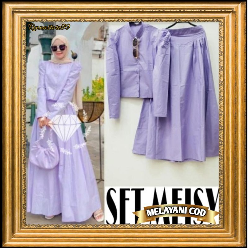 SETELAN ROK LILAC REMAJA ZARINA SET MATT BABYTERRY PREMIUM QUALITY  LD 108 ROK REMEJA PEREMPUAN MRH