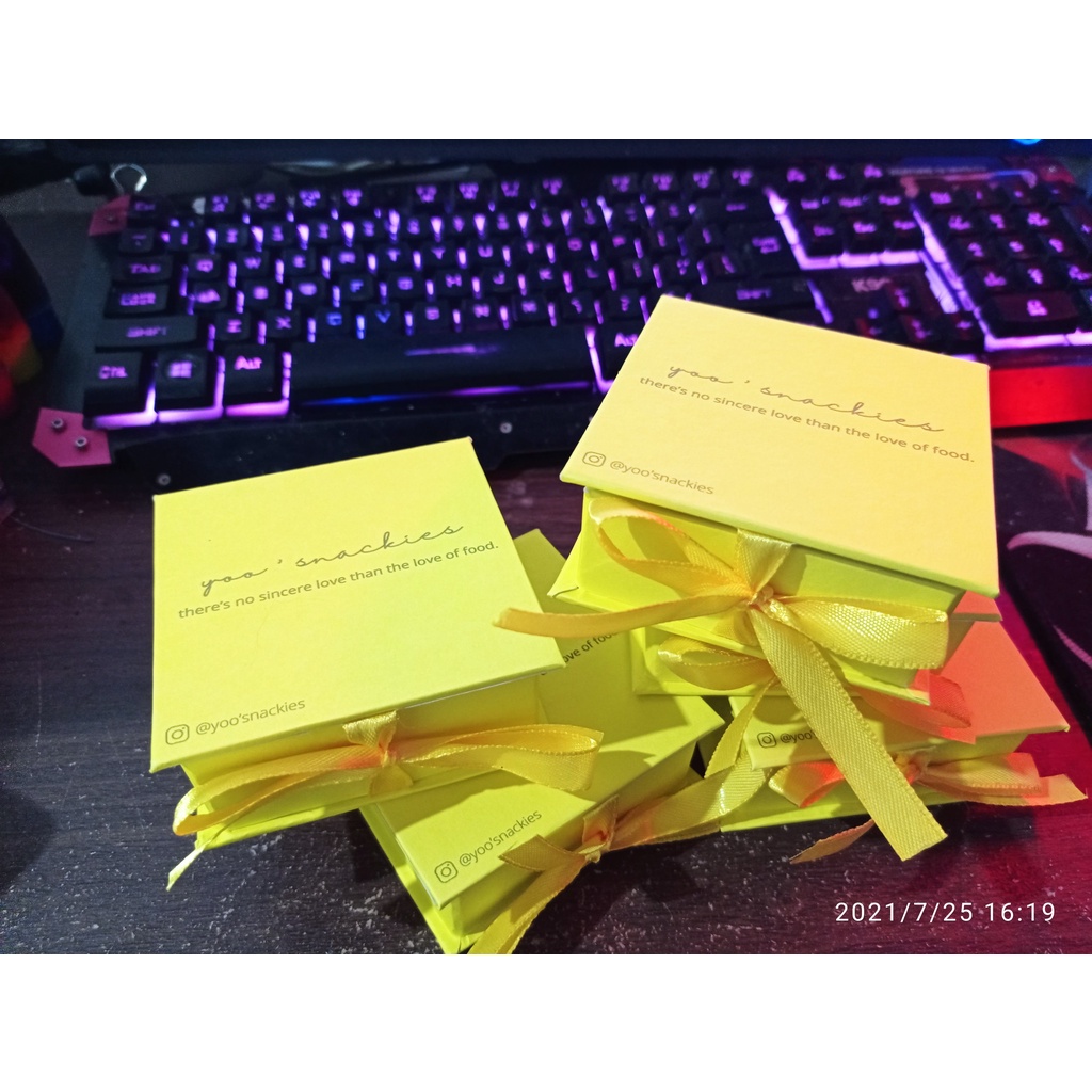 

Gift BOX 8x8x3cm || Custom Design || Kotak Kado accesories || hampers || Kotak Perhiasan