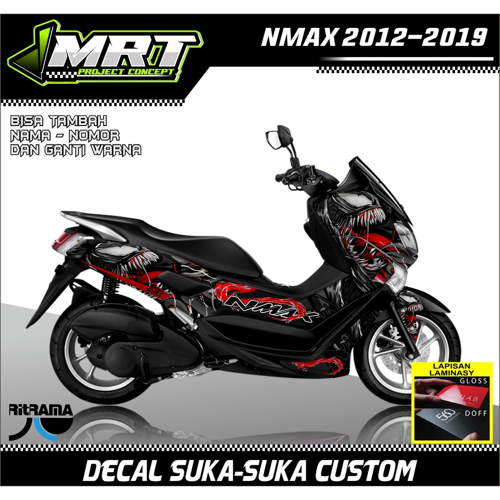 COD, Decal Nmax Tahun 2012-2019 Full Body, Stiker Dekal Nmax 2012-2019