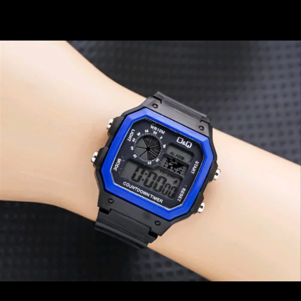 Jual jam tangan QQ QNQ Q&Q digital kotak unisex Murah