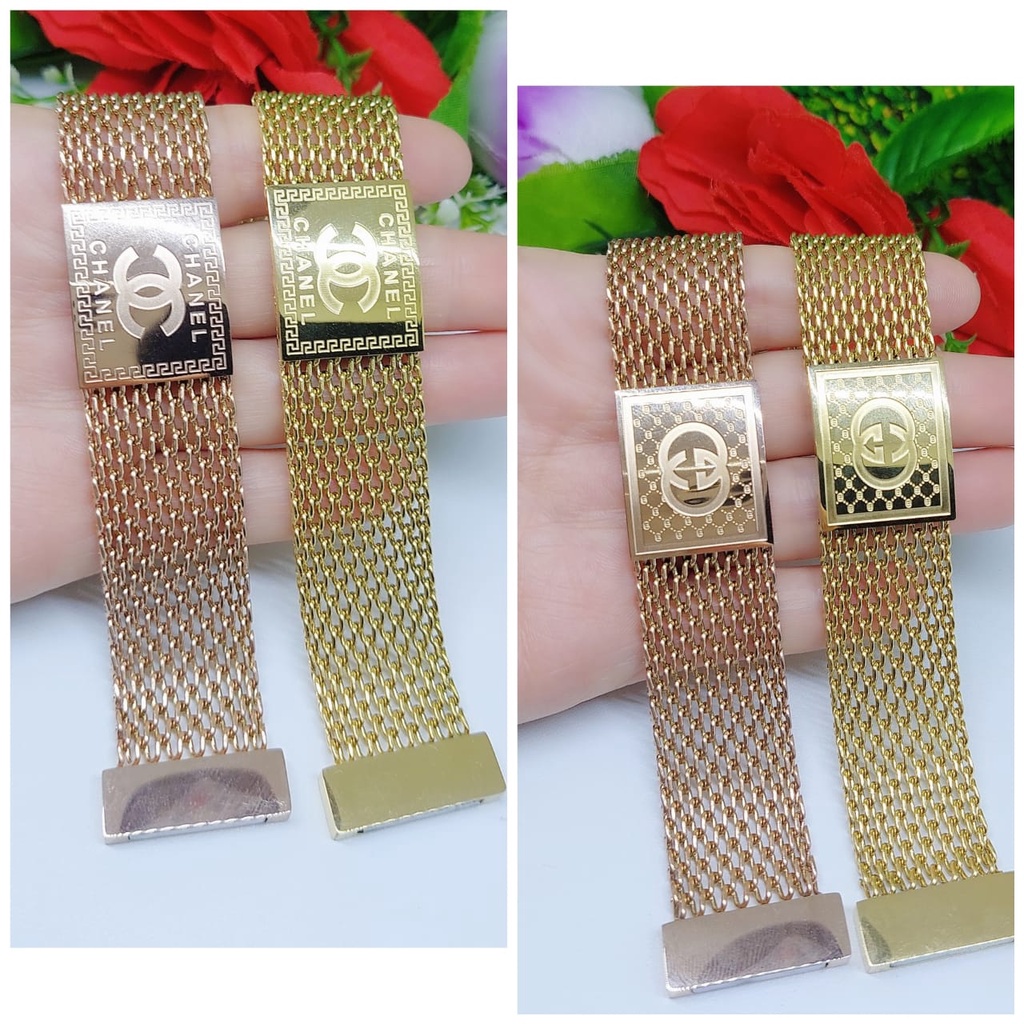 Titanium gelang tangan perhiasan wanita Jewelry 0052.0053