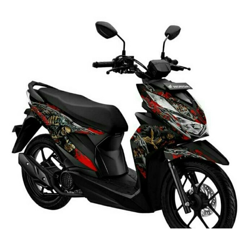Stiker Decal full body honda Beat Street Hitam