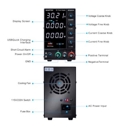 POWER SUPPLY WANPTEK DPS3010U 30V 10A ORIGINAL