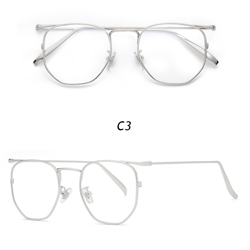 (YUZHU) COD Besi Frame Kacamata Anti Radiasi Wanita Square Small Kacamata Korean Gaya Eyeglasses