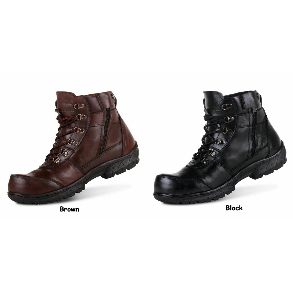 black composite toe tactical boots